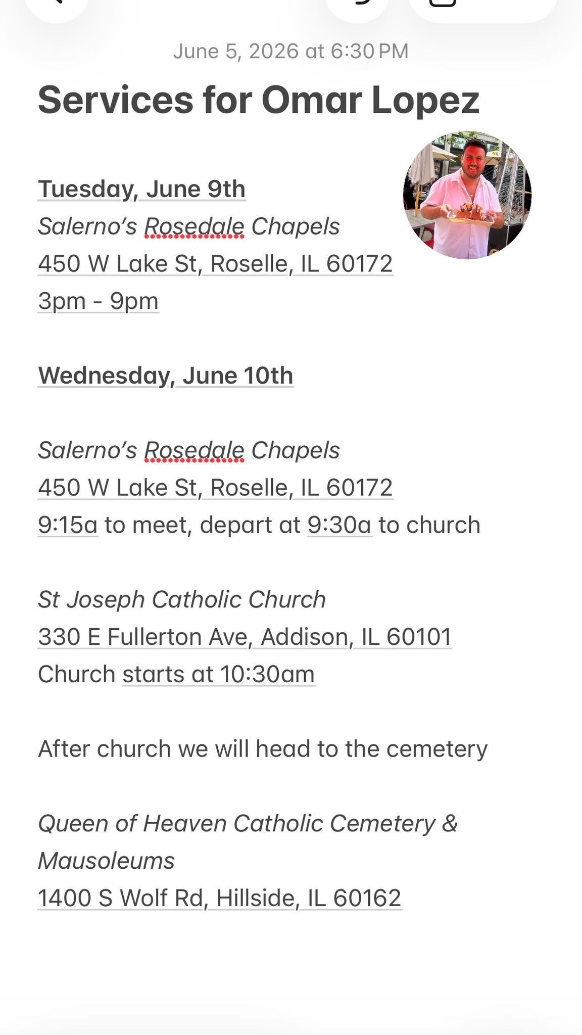 Omar Lopez Rockford, IL Obituary-Death: Funeral Date For Omar Lopez Has Been Announced